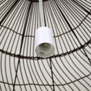 glo-00967-00967_7 GLOBOSTAR® MALIBU 00967 BOHO ΚΡΕΜΑΣΤΟ ΦΩΤΙΣΤΙΚΟ ΠΛΕΓΜΑ ΜΟΝΟΦΩΤΟ 1 X E27 IP20 ΚΑΦΕ ΞΥΛΟ - Μ