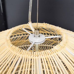 glo-00974-00974_6 GLOBOSTAR® MALIBU 00974 BOHO ΚΡΕΜΑΣΤΟ ΦΩΤΙΣΤΙΚΟ ΠΛΕΓΜΑ ΜΟΝΟΦΩΤΟ 1 X E27 IP20 ΜΠΕΖ ΞΥΛΟ - Μ