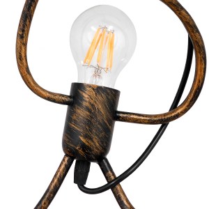 glo-00979-00979_3 GLOBOSTAR® LITTLE MAN 00979 ΜΟΝΤΕΡΝΟ ΚΡΕΜΑΣΤΟ ΦΩΤΙΣΤΙΚΟ ΦΙΓΟΥΡΑ ΤΡΙΦΩΤΟ 3 X E27 IP20 ΧΑΛΚΙ