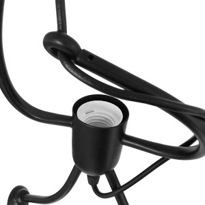 glo-00980-00980_4 GLOBOSTAR® LITTLE MAN 00980 ΜΟΝΤΕΡΝΟ ΚΡΕΜΑΣΤΟ ΦΩΤΙΣΤΙΚΟ ΦΙΓΟΥΡΑ ΤΡΙΦΩΤΟ 3 X E27 IP20 ΜΑΥΡΟ