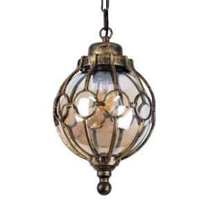 glo-00988-00988_0 GLOBOSTAR® ETOILE 00988 VINTAGE ΚΡΕΜΑΣΤΟ ΦΩΤΙΣΤΙΚΟ ΜΠΑΛΑ ΜΟΝΟΦΩΤΟ 1 X E27 IP20 ΜΠΡΟΥΤΖΙΝΟ 