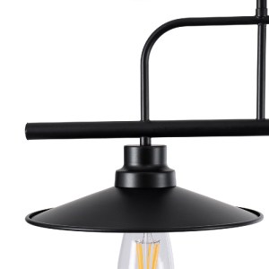 glo-01007-01007_10_ GLOBOSTAR® REGAL 01007 VINTAGE ΦΩΤΙΣΤΙΚΟ ΟΡΟΦΗΣ ΡΑΓΑ ΔΙΦΩΤΟ 2 X E27 IP20 ΜΑΥΡΟ ΜΕΤΑΛΛΟ - Μ