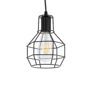 glo-01017-01017_2 GLOBOSTAR® CAGE 01017 VINTAGE ΚΡΕΜΑΣΤΟ ΦΩΤΙΣΤΙΚΟ ΟΡΟΦΗΣ ΜΕ ΝΤΟΥΙ 3 X E27 AC 220-240V IP20 