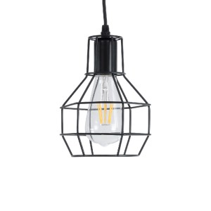 glo-01017-01017_5 GLOBOSTAR® CAGE 01017 VINTAGE ΚΡΕΜΑΣΤΟ ΦΩΤΙΣΤΙΚΟ ΟΡΟΦΗΣ ΜΕ ΝΤΟΥΙ 3 X E27 AC 220-240V IP20 