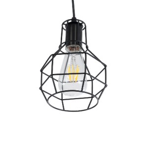 glo-01017-01017_6 GLOBOSTAR® CAGE 01017 VINTAGE ΚΡΕΜΑΣΤΟ ΦΩΤΙΣΤΙΚΟ ΟΡΟΦΗΣ ΜΕ ΝΤΟΥΙ 3 X E27 AC 220-240V IP20 