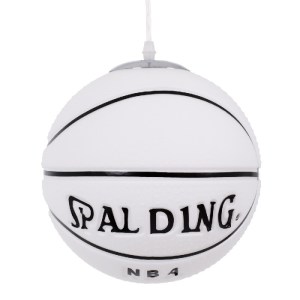 glo-01031-44ab27_01031_0 GLOBOSTAR® SPALDING NBA 01031 ΠΑΙΔΙΚΟ ΚΡΕΜΑΣΤΟ ΦΩΤΙΣΤΙΚΟ ΜΠΑΛΑ ΜΟΝΟΦΩΤΟ 1 X E27 IP20 ΛΕΥΚΟ
