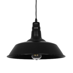 glo-01049-01049_01 GLOBOSTAR® RAY 01049 VINTAGE ΚΡΕΜΑΣΤΟ ΦΩΤΙΣΤΙΚΟ ΟΡΟΦΗΣ ΜΕ ΝΤΟΥΙ 1 X E27 AC 220-240V IP20 - ΜΑΥΡΟ - Μ36 X Π36 X Υ25CM