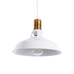 glo-01072-01072_2 GLOBOSTAR® ANER 01072 VINTAGE ΚΡΕΜΑΣΤΟ ΦΩΤΙΣΤΙΚΟ ΚΑΜΠΑΝΑ ΜΟΝΟΦΩΤΟ 1 X E27 IP20 ΛΕΥΚΟ & ΧΡΥ