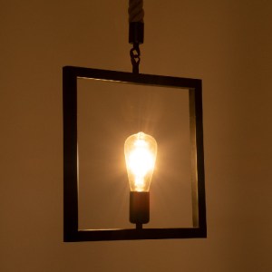 glo-01077-01077_2 GLOBOSTAR® FRAISE 01077 VINTAGE ΚΡΕΜΑΣΤΟ ΦΩΤΙΣΤΙΚΟ ΑΝΑΡΤΗΣΗ ΜΟΝΟΦΩΤΟ 1 X E27 IP20 ΜΑΥΡΟ ΜΕ