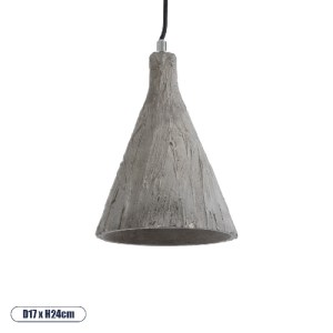 glo-01080-01080_0 GLOBOSTAR® VOLCANO 01080 ΜΟΝΤΕΡΝΟ ΚΡΕΜΑΣΤΟ ΦΩΤΙΣΤΙΚΟ ΚΑΜΠΑΝΑ ΜΟΝΟΦΩΤΟ 1 X E27 IP20 ΓΚΡΙ ΤΣ