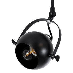 glo-01081-01081_7 GLOBOSTAR® CANNES 01081 ΜΟΝΤΕΡΝΟ ΦΩΤΙΣΤΙΚΟ ΟΡΟΦΗΣ ΡΑΓΑ ΔΙΦΩΤΟ 2 X E27 IP20 ΜΑΥΡΟ ΜΕΤΑΛΛΟ -