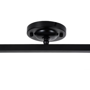 glo-01082-01082_10 GLOBOSTAR® CANNES 01082 ΜΟΝΤΕΡΝΟ ΦΩΤΙΣΤΙΚΟ ΟΡΟΦΗΣ ΡΑΓΑ ΠΟΛΥΦΩΤΟ 4 X E27 IP20 ΜΑΥΡΟ ΜΕΤΑΛΛΟ