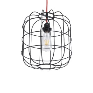 glo-01099-01099_6 GLOBOSTAR® PARROT 01099 ΜΟΝΤΕΡΝΟ ΚΡΕΜΑΣΤΟ ΦΩΤΙΣΤΙΚΟ ΠΛΕΓΜΑ ΜΟΝΟΦΩΤΟ 1 X E27 IP20 ΜΑΥΡΟ ΜΕΤ