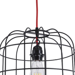 glo-01099-01099_8 GLOBOSTAR® PARROT 01099 ΜΟΝΤΕΡΝΟ ΚΡΕΜΑΣΤΟ ΦΩΤΙΣΤΙΚΟ ΠΛΕΓΜΑ ΜΟΝΟΦΩΤΟ 1 X E27 IP20 ΜΑΥΡΟ ΜΕΤ