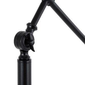 glo-01101-01101_10 GLOBOSTAR® WYNGE 01101 VINTAGE ΕΠΙΔΑΠΕΔΙΟ ΦΩΤΙΣΤΙΚΟ ΜΟΝΟΦΩΤΟ 1 X E27 IP20 ΜΑΥΡΟ & ΧΡΥΣΟ ΜΕ