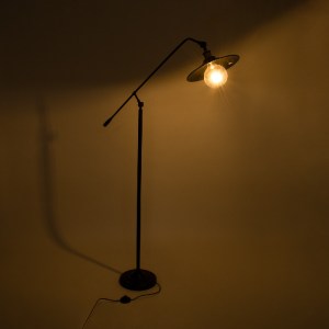 glo-01101-01101_3 GLOBOSTAR® WYNGE 01101 VINTAGE ΕΠΙΔΑΠΕΔΙΟ ΦΩΤΙΣΤΙΚΟ ΜΟΝΟΦΩΤΟ 1 X E27 IP20 ΜΑΥΡΟ & ΧΡΥΣΟ ΜΕ