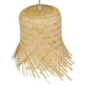 glo-01103-01103_3 GLOBOSTAR® HAWAII 01103 BOHO ΚΡΕΜΑΣΤΟ ΦΩΤΙΣΤΙΚΟ ΚΑΜΠΑΝΑ ΜΟΝΟΦΩΤΟ 1 X E27 IP20 ΜΠΕΖ ΞΥΛΟ - 