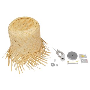 glo-01103-01103_7 GLOBOSTAR® HAWAII 01103 BOHO ΚΡΕΜΑΣΤΟ ΦΩΤΙΣΤΙΚΟ ΚΑΜΠΑΝΑ ΜΟΝΟΦΩΤΟ 1 X E27 IP20 ΜΠΕΖ ΞΥΛΟ - 