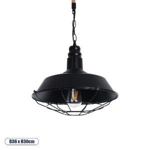 glo-01109-01109_0 GLOBOSTAR® CRANE 01109 VINTAGE ΚΡΕΜΑΣΤΟ ΦΩΤΙΣΤΙΚΟ ΚΑΜΠΑΝΑ ΜΟΝΟΦΩΤΟ 1 X E27 IP20 ΜΑΥΡΟ ΜΕΤΑ