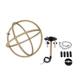 glo-01141-01141_11 GLOBOSTAR® VITRUVIAN 01141 VINTAGE ΚΡΕΜΑΣΤΟ ΦΩΤΙΣΤΙΚΟ ΑΝΑΡΤΗΣΗ ΠΟΛΥΦΩΤΟ 4 X E14 IP20 ΜΑΥΡΟ