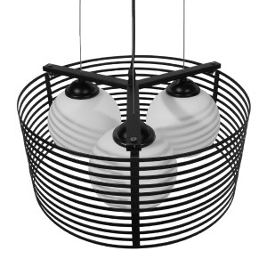 glo-01150-01150_4 GLOBOSTAR® KEVIA 01150 ΜΟΝΤΕΡΝΟ ΚΡΕΜΑΣΤΟ ΦΩΤΙΣΤΙΚΟ ΠΛΕΓΜΑ ΤΡΙΦΩΤΟ 3 X E27 IP20 ΜΑΥΡΟ ΜΕΤΑΛ
