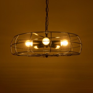 glo-01164-01164_3 GLOBOSTAR® HELIX 01164 VINTAGE ΚΡΕΜΑΣΤΟ ΦΩΤΙΣΤΙΚΟ ΠΛΕΓΜΑ ΠΟΛΥΦΩΤΟ 5 X E27 IP20 ΜΑΥΡΟ ΜΕΤΑΛ