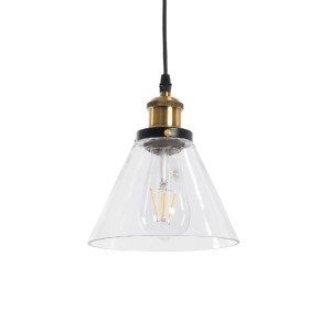 glo-01169-01169_2 GLOBOSTAR® WICKHAM 01169 VINTAGE ΚΡΕΜΑΣΤΟ ΦΩΤΙΣΤΙΚΟ ΚΑΜΠΑΝΑ ΜΟΝΟΦΩΤΟ 1 X E27 IP20 ΔΙΑΦΑΝΟ 