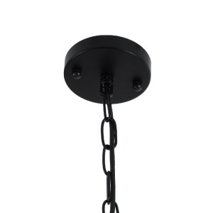 glo-01175-01175_11 GLOBOSTAR® LARKIN 01175 VINTAGE ΚΡΕΜΑΣΤΟ ΦΩΤΙΣΤΙΚΟ ΚΑΜΠΑΝΑ ΜΟΝΟΦΩΤΟ 1 X E27 IP20 ΜΑΥΡΟ ΜΕΤ