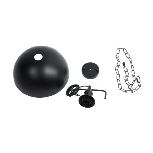 glo-01175-01175_12 GLOBOSTAR® LARKIN 01175 VINTAGE ΚΡΕΜΑΣΤΟ ΦΩΤΙΣΤΙΚΟ ΚΑΜΠΑΝΑ ΜΟΝΟΦΩΤΟ 1 X E27 IP20 ΜΑΥΡΟ ΜΕΤ