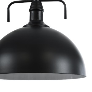 glo-01175-01175_8 GLOBOSTAR® LARKIN 01175 VINTAGE ΚΡΕΜΑΣΤΟ ΦΩΤΙΣΤΙΚΟ ΚΑΜΠΑΝΑ ΜΟΝΟΦΩΤΟ 1 X E27 IP20 ΜΑΥΡΟ ΜΕΤ