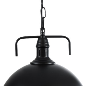 glo-01175-01175_9 GLOBOSTAR® LARKIN 01175 VINTAGE ΚΡΕΜΑΣΤΟ ΦΩΤΙΣΤΙΚΟ ΚΑΜΠΑΝΑ ΜΟΝΟΦΩΤΟ 1 X E27 IP20 ΜΑΥΡΟ ΜΕΤ