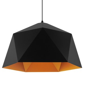 glo-01195-01195_002 GLOBOSTAR® HEXAGON 01195 ΜΟΝΤΕΡΝΟ ΚΡΕΜΑΣΤΟ ΦΩΤΙΣΤΙΚΟ ΟΡΟΦΗΣ ΜΕ ΝΤΟΥΙ 1 X E27 AC 220-240V I
