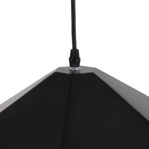 glo-01195-01195_08 GLOBOSTAR® HEXAGON 01195 ΜΟΝΤΕΡΝΟ ΚΡΕΜΑΣΤΟ ΦΩΤΙΣΤΙΚΟ ΟΡΟΦΗΣ ΜΕ ΝΤΟΥΙ 1 X E27 AC 220-240V IP20 - ΜΑΥΡΟ & ΧΡΥΣΟ - Μ46 X Π46 X Υ25CM