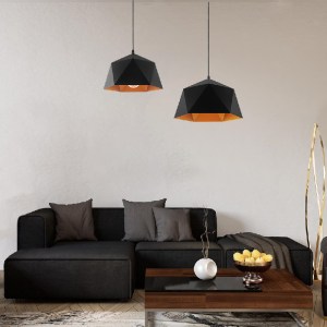 glo-01195-post_192 GLOBOSTAR® HEXAGON 01195 ΜΟΝΤΕΡΝΟ ΚΡΕΜΑΣΤΟ ΦΩΤΙΣΤΙΚΟ ΟΡΟΦΗΣ ΜΕ ΝΤΟΥΙ 1 X E27 AC 220-240V I