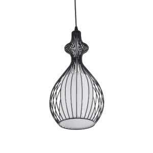 glo-01197-01197_7 GLOBOSTAR® REA 01197 ΜΟΝΤΕΡΝΟ ΚΡΕΜΑΣΤΟ ΦΩΤΙΣΤΙΚΟ ΠΛΕΓΜΑ ΜΟΝΟΦΩΤΟ 1 X E27 IP20 ΜΑΥΡΟ ΜΕΤΑΛΛ