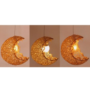 glo-01222-01222_005 GLOBOSTAR® CRESCENT 01222 VINTAGE ΚΡΕΜΑΣΤΟ ΦΩΤΙΣΤΙΚΟ ΦΙΓΟΥΡΑ ΜΟΝΟΦΩΤΟ 1 X E27 IP20 ΜΠΕΖ ΣΧ