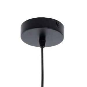 glo-01233-01233_9 GLOBOSTAR® RUHIEL 01233 ΜΟΝΤΕΡΝΟ ΚΡΕΜΑΣΤΟ ΦΩΤΙΣΤΙΚΟ ΚΑΜΠΑΝΑ ΜΟΝΟΦΩΤΟ 1 X E27 IP20 ΜΑΥΡΟ ΜΕ