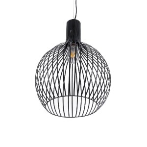 glo-01266-01266_6 GLOBOSTAR® SCANDI 01266 ΜΟΝΤΕΡΝΟ ΚΡΕΜΑΣΤΟ ΦΩΤΙΣΤΙΚΟ ΠΛΕΓΜΑ ΜΟΝΟΦΩΤΟ 1 X E27 IP20 ΜΑΥΡΟ ΜΕΤ