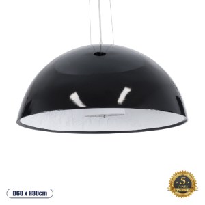 glo-01270-01270_0 GLOBOSTAR® SERENIA 01270 ΜΟΝΤΕΡΝΟ ΚΡΕΜΑΣΤΟ ΦΩΤΙΣΤΙΚΟ ΚΑΜΠΑΝΑ ΜΟΝΟΦΩΤΟ 1 X E27 IP20 ΜΑΥΡΟ Μ