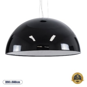 glo-01272-01272_0 GLOBOSTAR® SERENIA 01272 ΜΟΝΤΕΡΝΟ ΚΡΕΜΑΣΤΟ ΦΩΤΙΣΤΙΚΟ ΚΑΜΠΑΝΑ ΜΟΝΟΦΩΤΟ 1 X E27 IP20 ΜΑΥΡΟ Μ