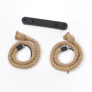 glo-01279-01279_6 GLOBOSTAR® ROPE 01279 VINTAGE ΚΡΕΜΑΣΤΟ ΦΩΤΙΣΤΙΚΟ ΡΑΓΑ ΔΙΦΩΤΟ 2 X E27 IP20 ΜΠΕΖ ΣΧΟΙΝΙ - Μ3