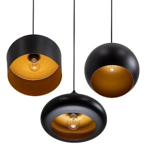 glo-01287-01287_4 GLOBOSTAR® ROCKFORD 01287 ΜΟΝΤΕΡΝΟ ΚΡΕΜΑΣΤΟ ΦΩΤΙΣΤΙΚΟ ΚΑΜΠΑΝΑ ΤΡΙΦΩΤΟ 3 X E27 IP20 ΜΑΥΡΟ Μ