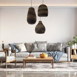 glo-01294-38439b_post_197 GLOBOSTAR® SANTORINI 01294 BOHO ΚΡΕΜΑΣΤΟ ΦΩΤΙΣΤΙΚΟ ΚΑΜΠΑΝΑ ΜΟΝΟΦΩΤΟ 1 X E27 IP20 3D ΚΑΦΕ Χ