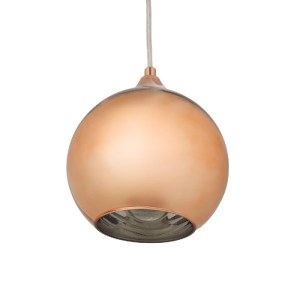 glo-01309-01309_5 GLOBOSTAR® CANDELA 01309 ΜΟΝΤΕΡΝΟ ΚΡΕΜΑΣΤΟ ΦΩΤΙΣΤΙΚΟ ΜΠΑΛΑ ΜΟΝΟΦΩΤΟ 1 X E27 IP20 ΧΑΛΚΙΝΟ ΓΥΑΛΙ - Μ15 X Π15 X Υ13CM