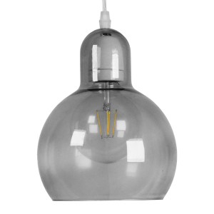 glo-01313-01313_3 GLOBOSTAR® BOSSANOVA 01313 ΜΟΝΤΕΡΝΟ ΚΡΕΜΑΣΤΟ ΦΩΤΙΣΤΙΚΟ ΑΝΑΡΤΗΣΗ ΜΟΝΟΦΩΤΟ 1 X E27 IP20 ΓΚΡΙ