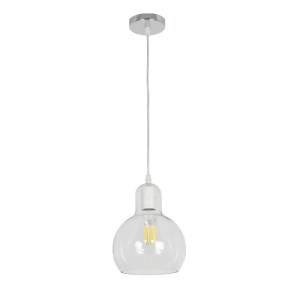 glo-01314-01314_03 GLOBOSTAR® LUCREZIA 01314 ΜΟΝΤΕΡΝΟ ΚΡΕΜΑΣΤΟ ΦΩΤΙΣΤΙΚΟ ΟΡΟΦΗΣ ΜΕ ΝΤΟΥΙ 1 X E27 AC 220-240V IP20 - ΔΙΑΦΑΝΟ - Μ18 X Π18 X Υ23CM