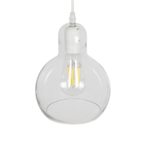 glo-01314-01314_06 GLOBOSTAR® LUCREZIA 01314 ΜΟΝΤΕΡΝΟ ΚΡΕΜΑΣΤΟ ΦΩΤΙΣΤΙΚΟ ΟΡΟΦΗΣ ΜΕ ΝΤΟΥΙ 1 X E27 AC 220-240V IP20 - ΔΙΑΦΑΝΟ - Μ18 X Π18 X Υ23CM