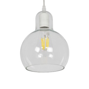 glo-01314-102e1d_01314_01 GLOBOSTAR® LUCREZIA 01314 ΜΟΝΤΕΡΝΟ ΚΡΕΜΑΣΤΟ ΦΩΤΙΣΤΙΚΟ ΟΡΟΦΗΣ ΜΕ ΝΤΟΥΙ 1 X E27 AC 220-240V IP20 - ΔΙΑΦΑΝΟ - Μ18 X Π18 X Υ23CM