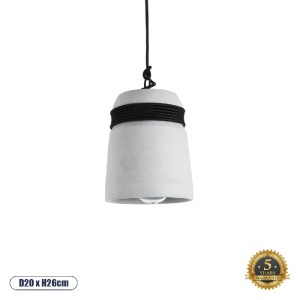 glo-01320-01320_0 GLOBOSTAR® TRIBECA 01320 ΜΟΝΤΕΡΝΟ ΚΡΕΜΑΣΤΟ ΦΩΤΙΣΤΙΚΟ ΚΑΜΠΑΝΑ ΜΟΝΟΦΩΤΟ 1 X E27 IP20 ΓΚΡΙ ΤΣ