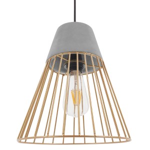 glo-01323-01323_002 GLOBOSTAR® DURANT 01323 ΜΟΝΤΕΡΝΟ ΚΡΕΜΑΣΤΟ ΦΩΤΙΣΤΙΚΟ ΠΛΕΓΜΑ ΜΟΝΟΦΩΤΟ 1 X E27 IP20 ΓΚΡΙ ΤΣΙΜ